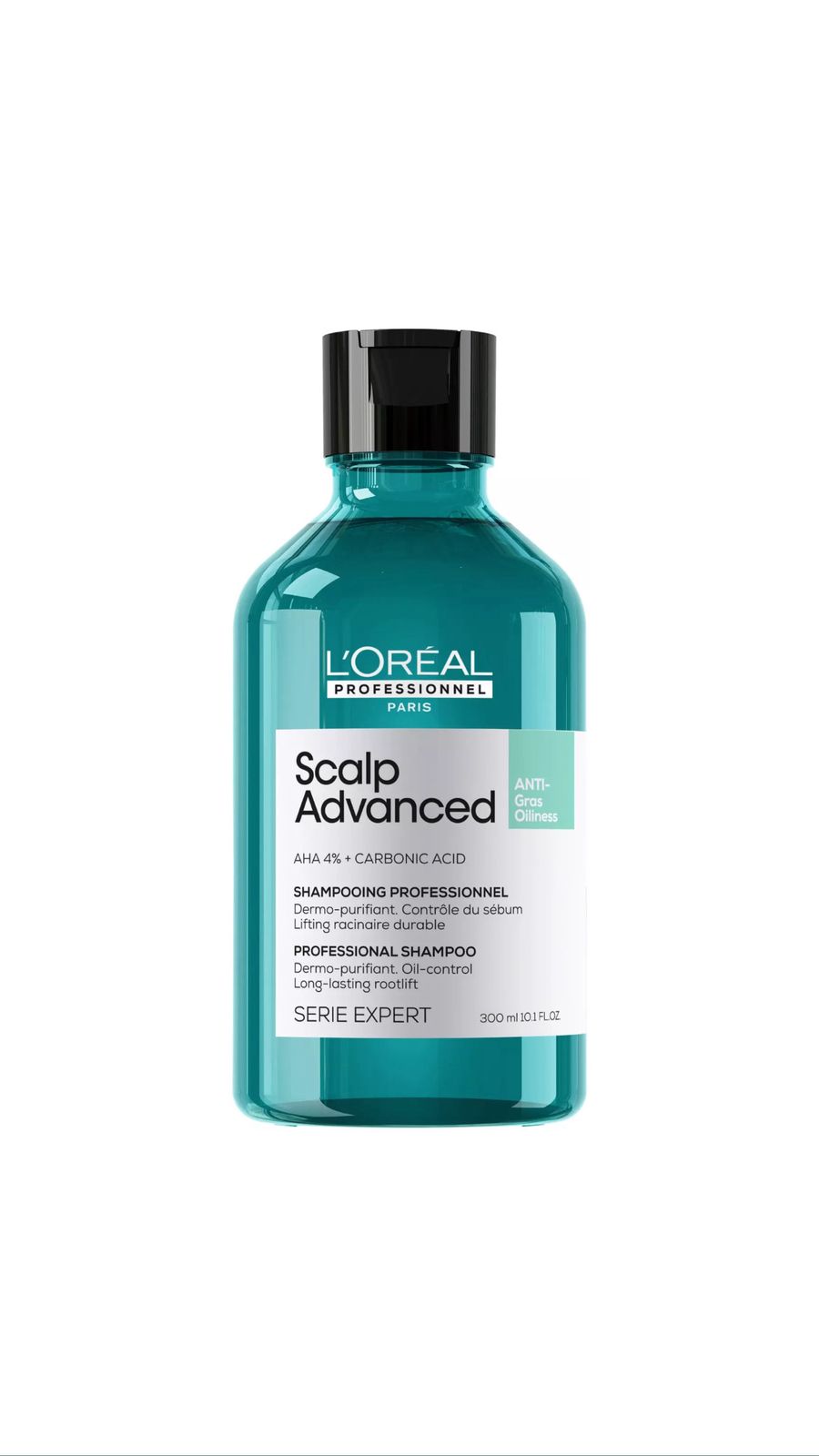 LOREAL PROFESSIONNEL SCALP ADVANCED ANTI-OILINESS DERMO-PURIFIER SHAMPOO 300ML لوريال شامبو لتنقية فروة الرأس الدهنية